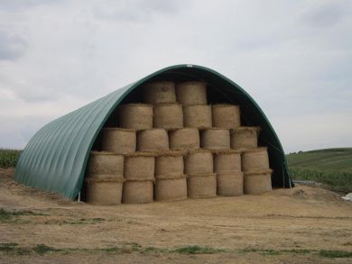 Shelterall Rundbogenhalle mit 12 Meter Breite