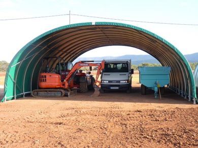 Shelterall Rundbogenhalle in der Industrie